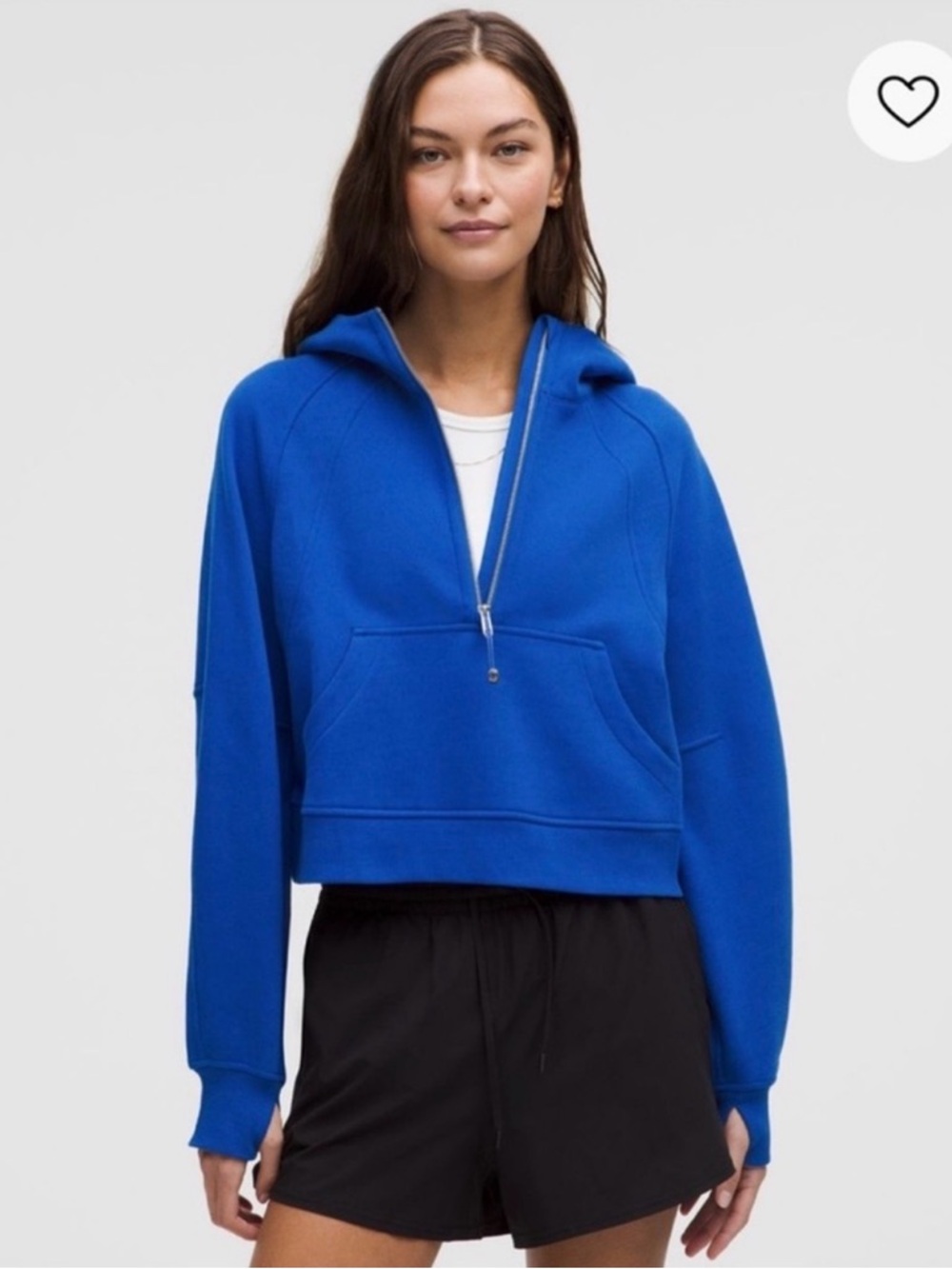 Lululemon Scuba Half-Zip Hooded Pullover Top